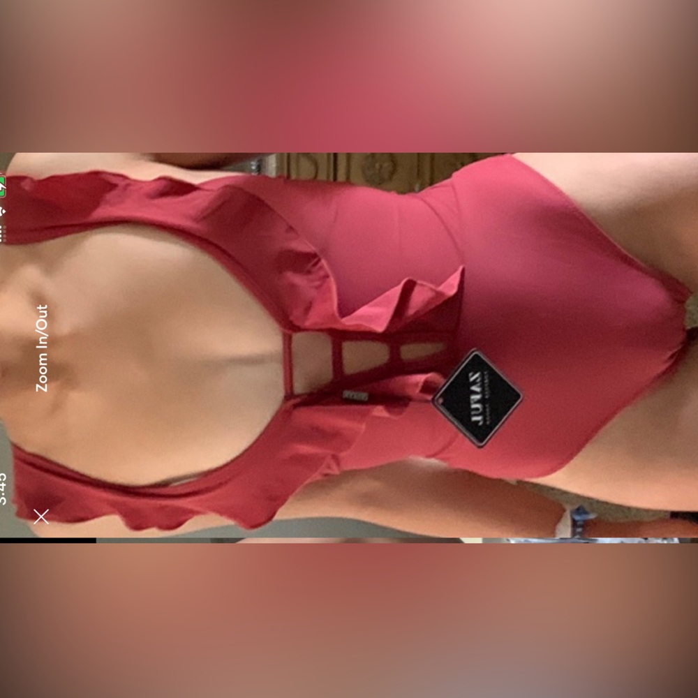 One piece cutout bathing suit